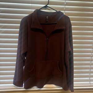 Women’s Purple  Half-Zip Pull Over